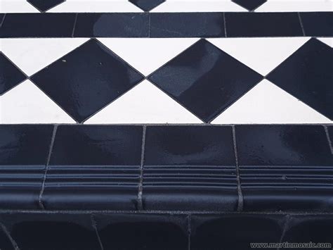 Decorative Victorian Step Tiles Martin Mosaic Ltd Victorian Floor