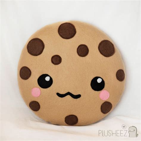 Kawaii Cookie Plush Toy Cushion Cute Chocolate Chip By Plusheez £1300