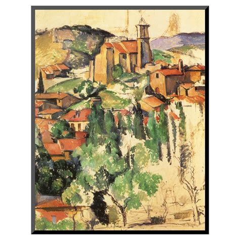 Village Of Gardanne 1885 By Paul Cézanne Mounted Print