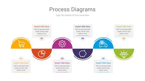 Process Flow Diagram Powerpoint Template Presentation Templates
