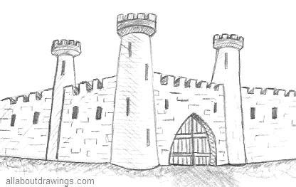 Romantic medieval castle drawings made easy. Ancient Castle Drawings