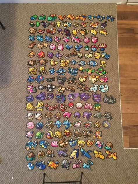 All 151 Kanto Pokemon Perler Beads By Perlerbeadshop Perler Bead