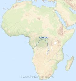 Congo River Map Africa Sada Wilona