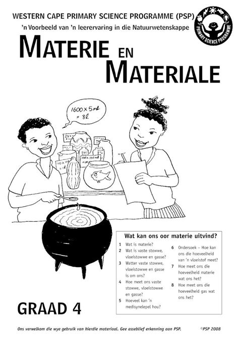 Pdf Materie En Materiale Graad 4 Afrikaans Dokumentips