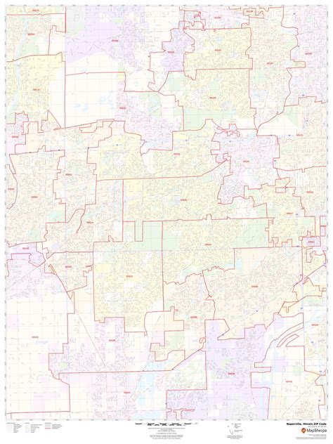 Naperville Il Zip Code Map