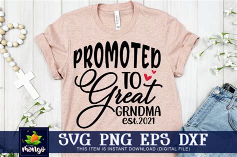 Promoted To Great Grandma Est Graphic By Delart Creative Fabrica