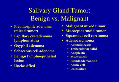 Ppt Tumors And Tumor Like Lesions Of Salivary Gland Powerpoint