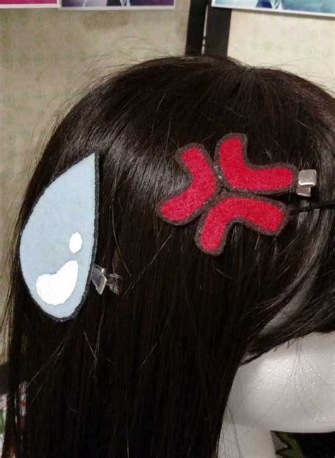 Anime Expression Hair Clips Anime Crafts Cosplay Diy Kawaii Diy