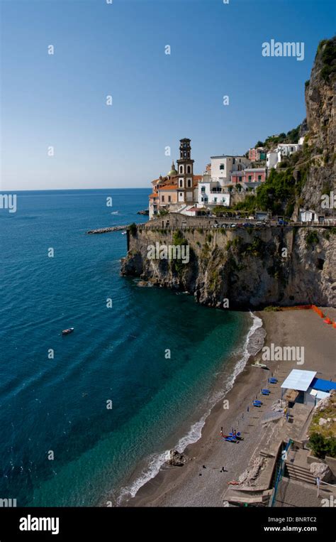 Italy Campania Atrani Amalfi Coast Stock Photo Alamy