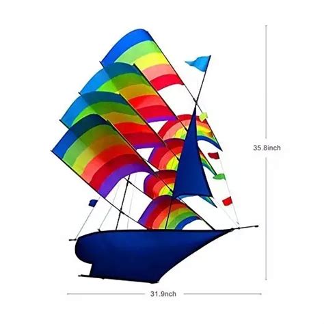 Rainbow Ship Kite