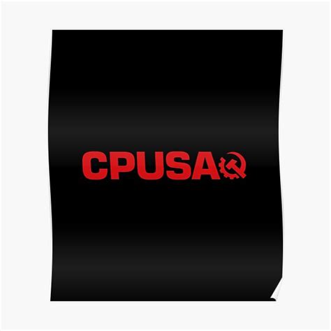 Logo Cpusa Communist Party Of The Usa Poster For Sale By Artfay