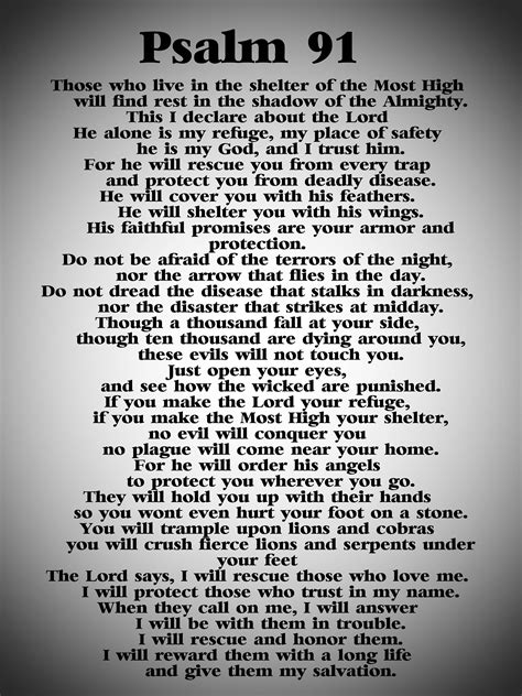 Psalm 91 Poster A4 Psalm 91 Printable Wallart Bible Porn Sex Picture Porn Sex Picture