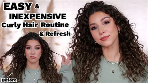 Easy Beginner Curly Hair Routine 2c And 3a Curls Day 2 Curls Youtube