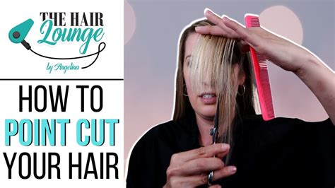 How To Point Cut Hair Point Cutting Tutorial Youtube