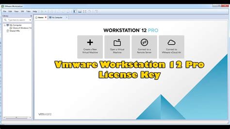 Vmware Workstation 12 Pro License Key Free Download Update 2017 Youtube