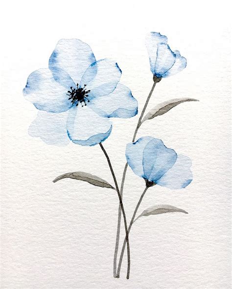Watercolor Flower Painting Ideas For Beginners Beautiful Dawn