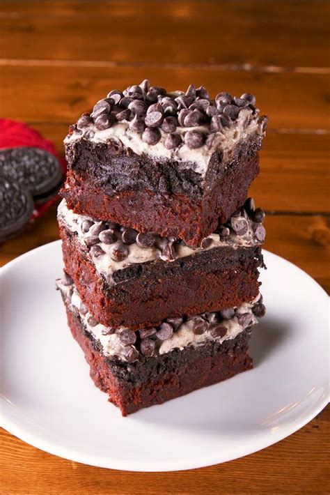 red velvet oreo brownies are 3 layers of decadence recipe in 2020 desserts brownie recipes