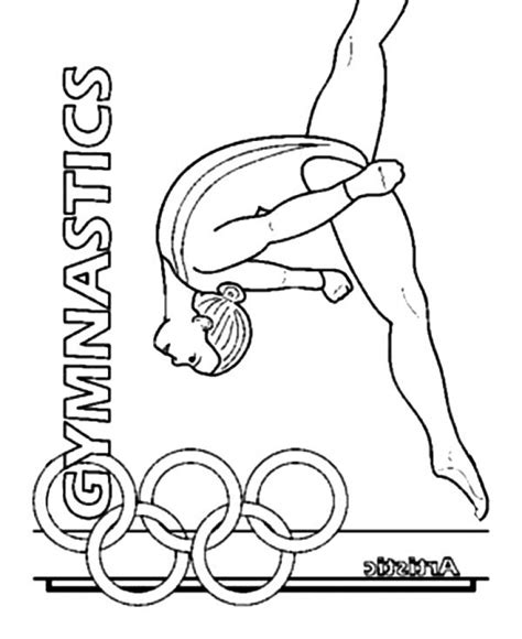 Free Printable Gymnastics Coloring Pages Printable Templates