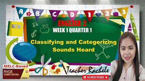 English 2 Week 1 Quarter 1 Classifying And Categorizing Sounds Heard Youtube