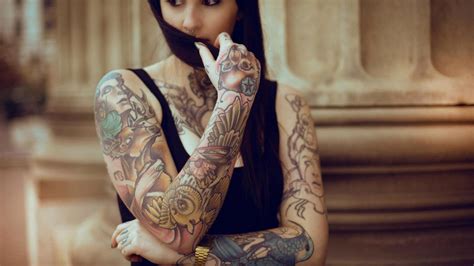 brunette tattoo wallpapers hd desktop and mobile backgrounds