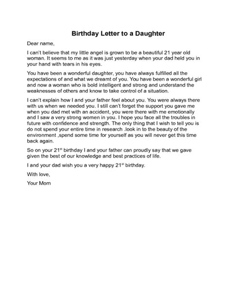 2023 Birthday Letter Templates Fillable Printable Pdf And Forms Handypdf