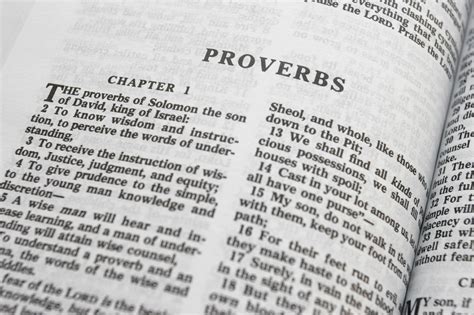 Proverbs: Chapters 1 – 31