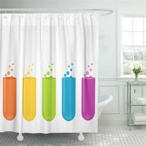 Atabie Chemistry Science Test Shower Curtain 60x72 Inch