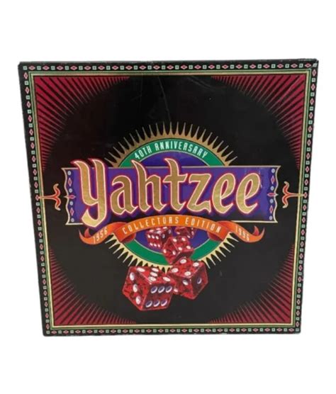 Yahtzee 40th Anniversary Collectors Edition Dice Game Milton Bradley