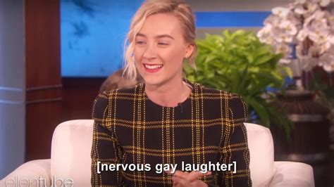 Saoirse Ronan Doing Things On Twitter Saoirse Ronan Pretending To Be Straight On The Ellen