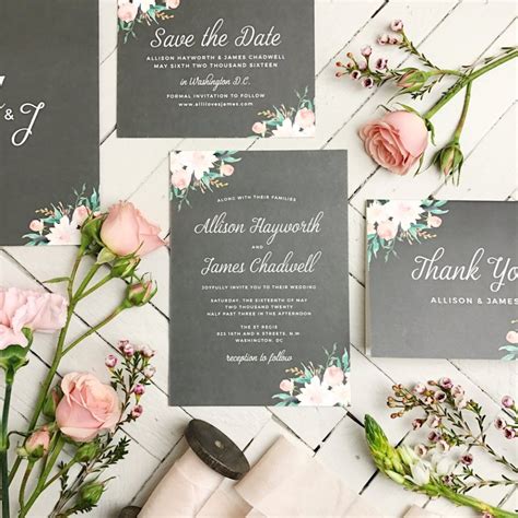 Beautiful Wedding Invitations With Basic Invite