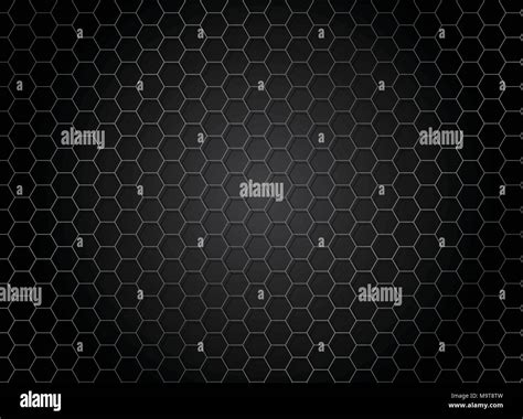 Abstract Striped Hexagon Pattern On Dark Background Metal Texture