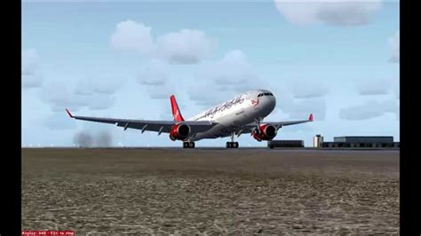 A330 300 Virgin Atlantic Landing In Bermuda Fsx Youtube