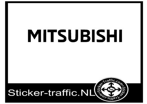 Mitsubishi Sticker Werktuig Merk Stickers Sticker Traffic