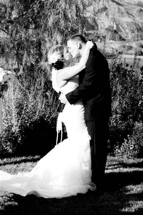 First Kiss Wedding Photography Couple Photos Photo