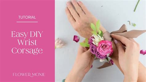 Easy Diy Wrist Corsage By Flower Moxie ~super Fast Tutorial~ Youtube