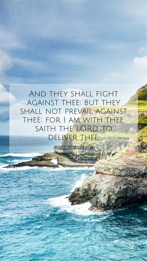 Jeremiah 119 Kjv Mobile Phone Wallpaper And They Shall Fight Against