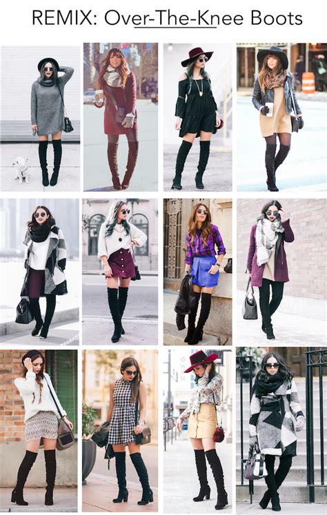 Remix 12 Ways To Wear Over The Knee Boots Nanys Klozet Over The Knee Boot Outfit Winter
