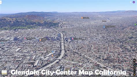 Glendale California Map