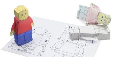 Create Your Own 3d Lego Person Template Lego Man Paper Models