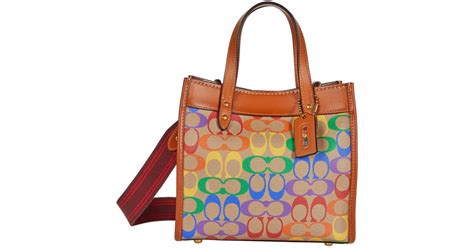 Coach Pride Signature Coated Canvas Field Tote 22 Lyst