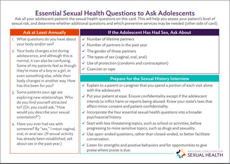 essential sexual health questions to ask adolescents california ptc