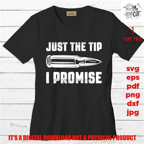 Just The Tip I Promise 2nd Amendment Dont On Me Etsy