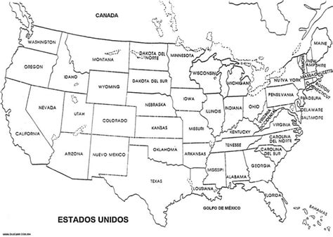 Mapas Dos Estados Unidos Para Imprimir E Colorir Online Cursos Gratuitos Mapa De Estados