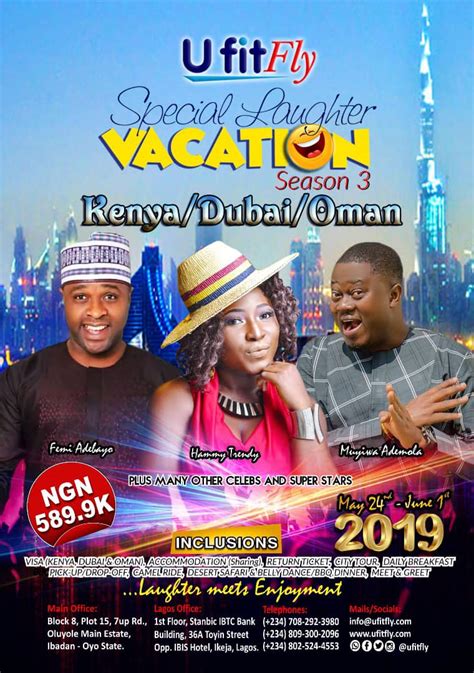Ufitfly Special Laughter Vacation In Kenya Dubai And Oman Season 3