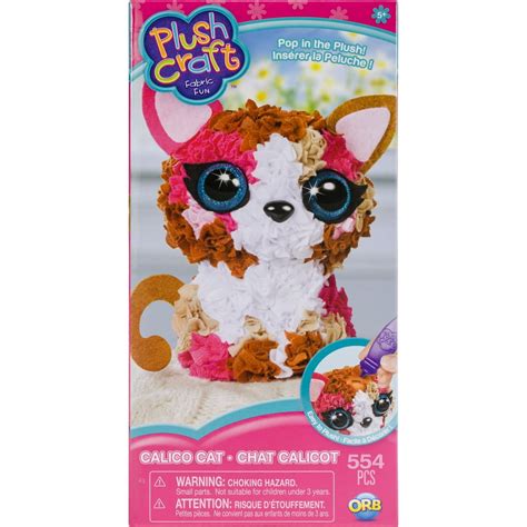 Plush Craft Fabric Fun Calico Cat Kids Activity Kit