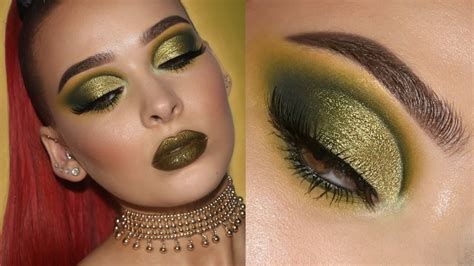 Olive Green Cut Crease In Depth Makeup Tutorial Youtube