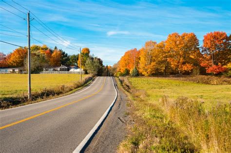 Quebec Countryside In Autumn Stock Image Image Of Outdoor Autumn