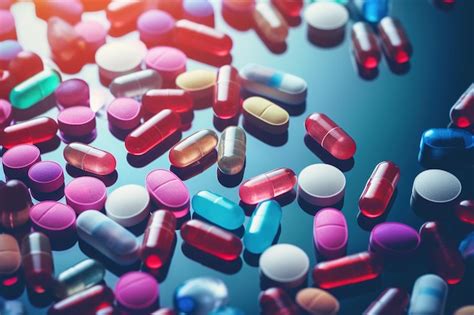 Premium Ai Image Background With Many Different Medications