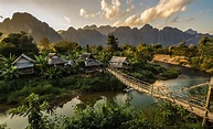 A small, farming village in the jungle near Vang Vieng, Laos | Laos ...