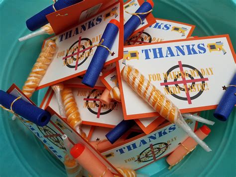 Nerf Birthday Party Favors By Celebrationpapers On Etsy